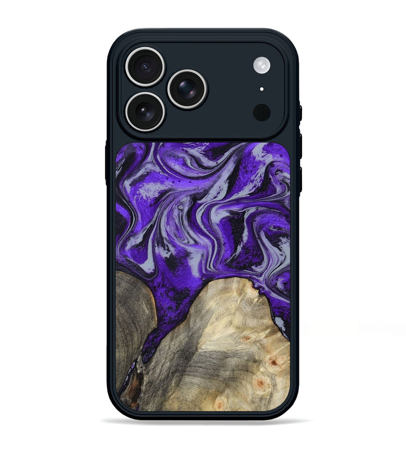 iPhone 17 Pro Max Wood Phone Case - Hope (Purple, 799217)