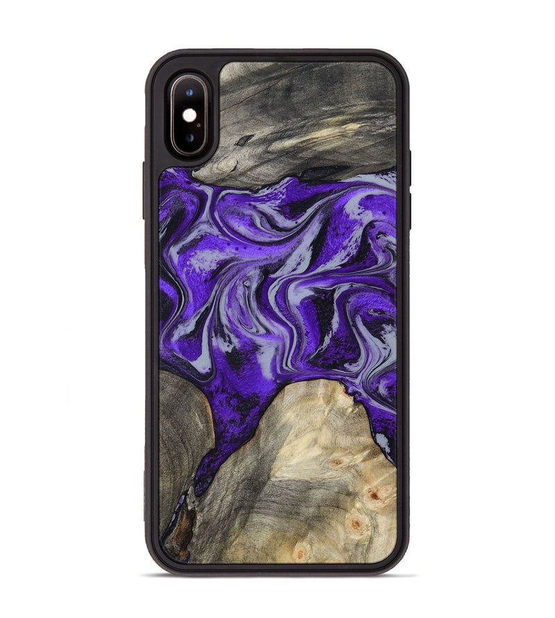 iPhone Xs Max Wood Phone Case - Hope (Purple, 799217)