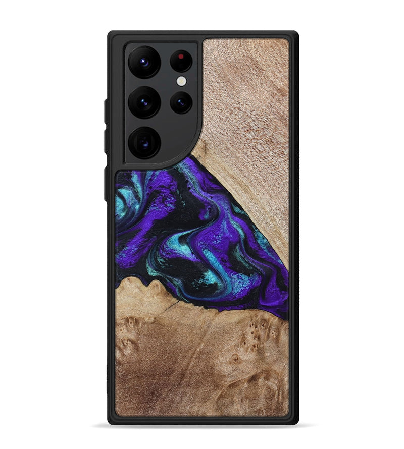Galaxy S22 Ultra Wood Phone Case - Grady (Purple, 799218)