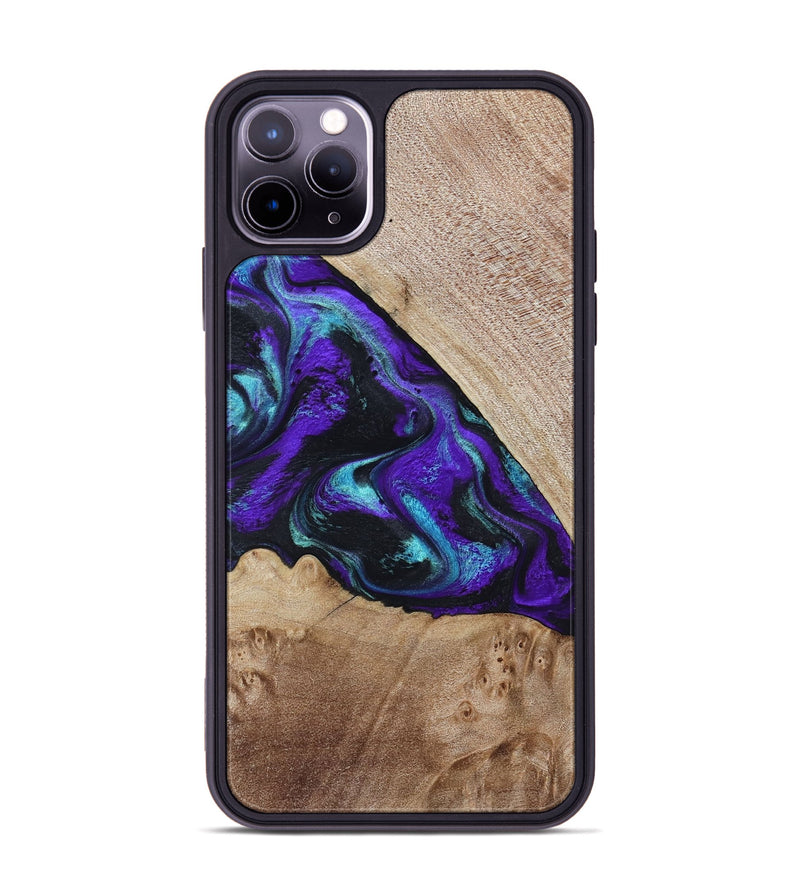 iPhone 11 Pro Max Wood Phone Case - Grady (Purple, 799218)