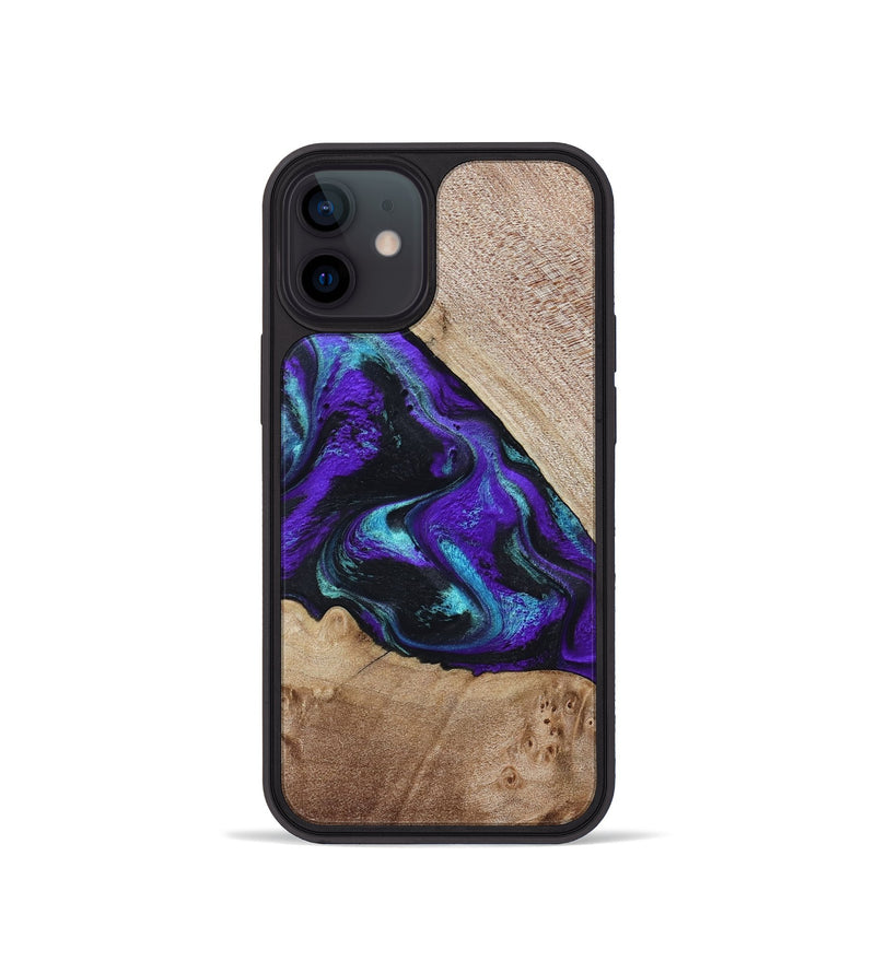 iPhone 12 mini Wood Phone Case - Grady (Purple, 799218)