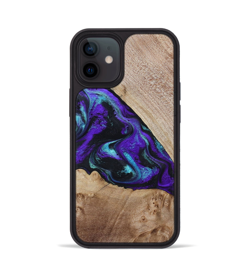 iPhone 12 Wood Phone Case - Grady (Purple, 799218)