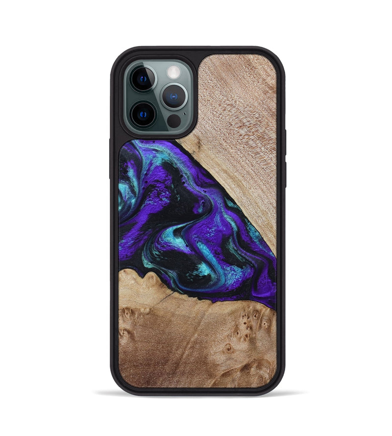 iPhone 12 Pro Wood Phone Case - Grady (Purple, 799218)