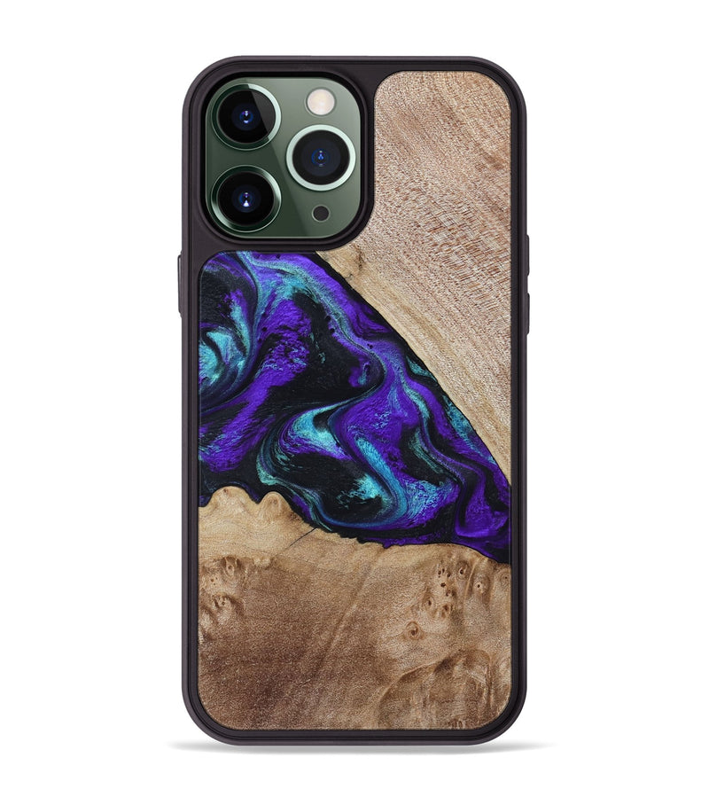 iPhone 13 Pro Max Wood Phone Case - Grady (Purple, 799218)