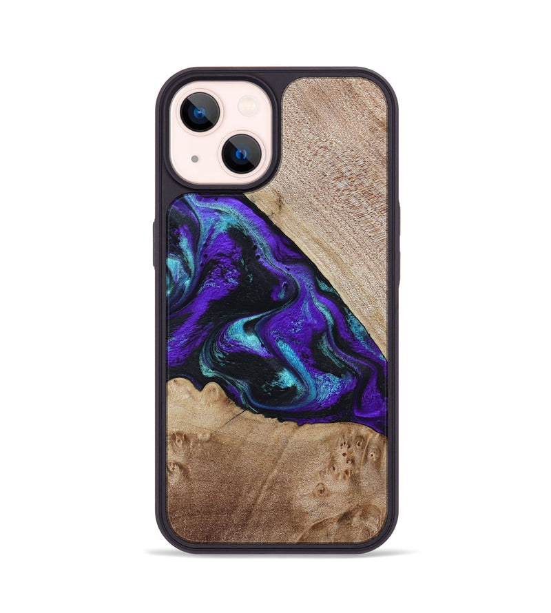 iPhone 14 Wood Phone Case - Grady (Purple, 799218)