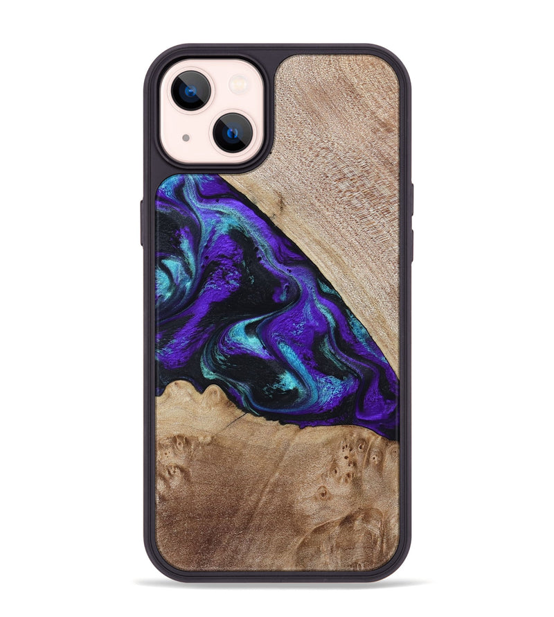 iPhone 14 Plus Wood Phone Case - Grady (Purple, 799218)
