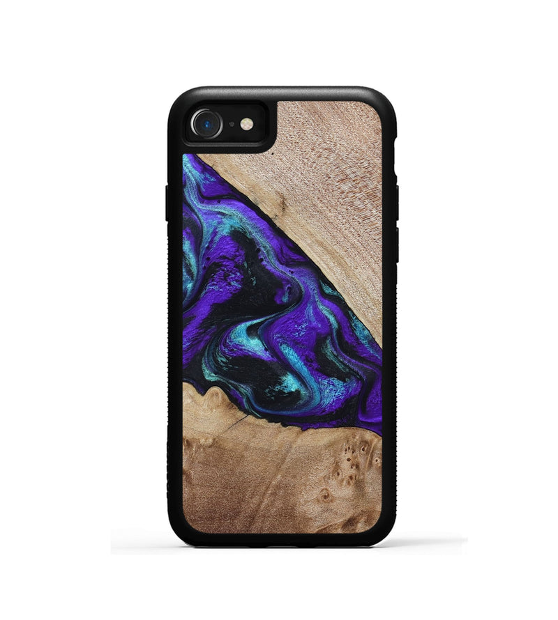 iPhone SE Wood Phone Case - Grady (Purple, 799218)