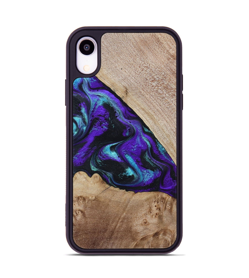 iPhone Xr Wood Phone Case - Grady (Purple, 799218)