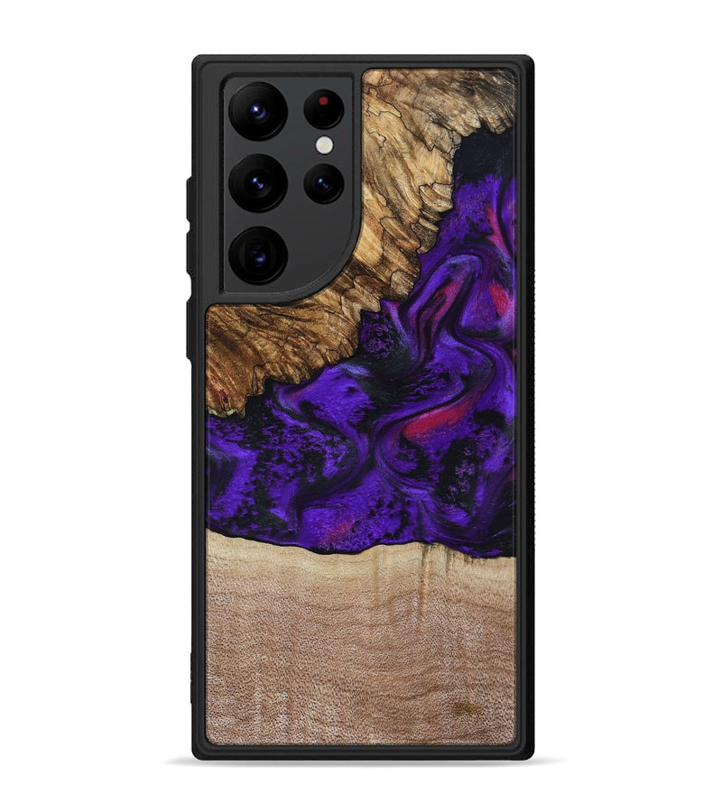 Galaxy S22 Ultra Wood Phone Case - Karyme (Purple, 799219)