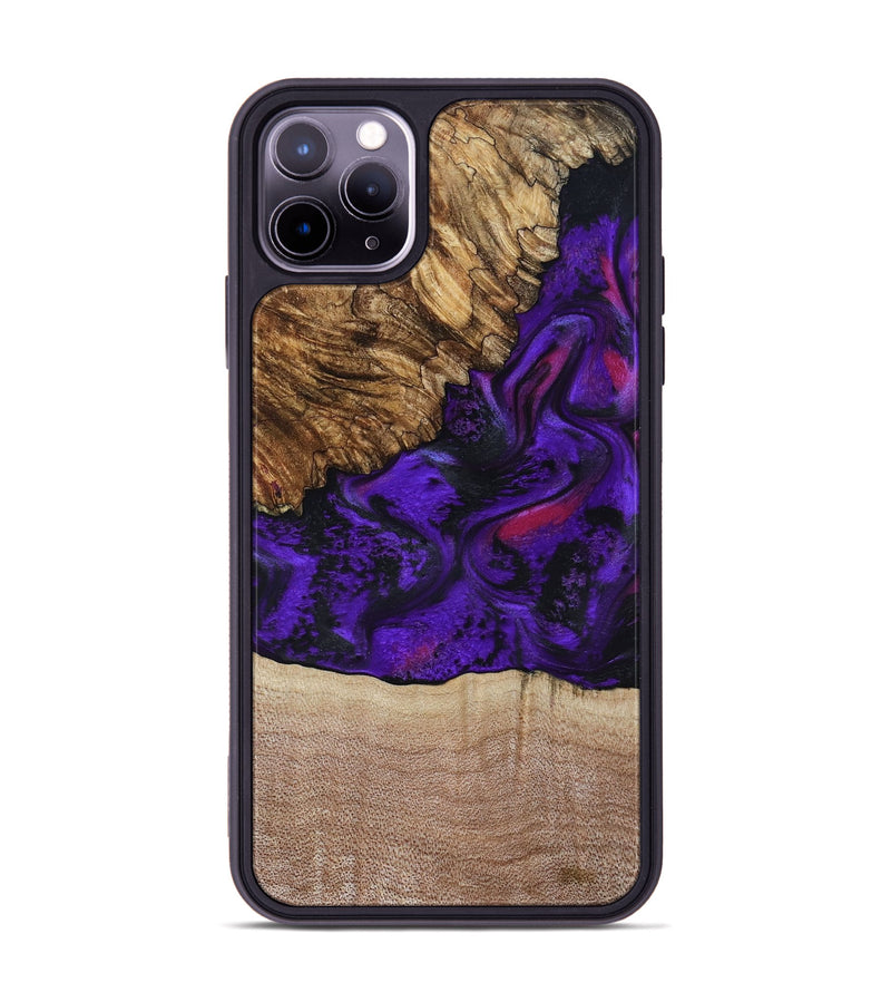 iPhone 11 Pro Max Wood Phone Case - Karyme (Purple, 799219)