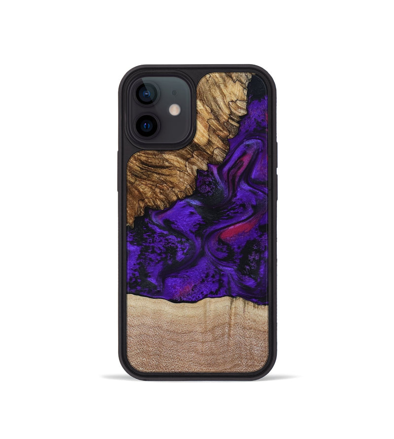 iPhone 12 mini Wood Phone Case - Karyme (Purple, 799219)