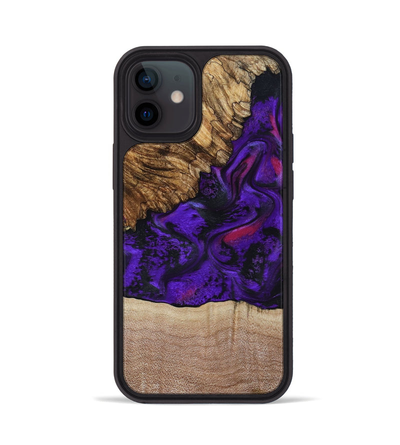 iPhone 12 Wood Phone Case - Karyme (Purple, 799219)