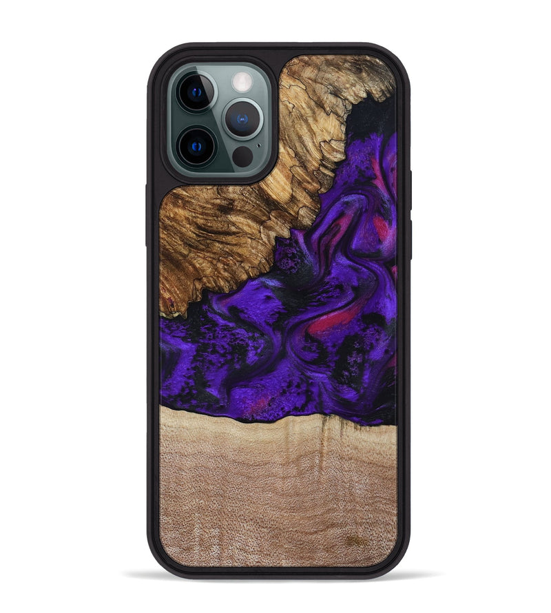 iPhone 12 Pro Max Wood Phone Case - Karyme (Purple, 799219)