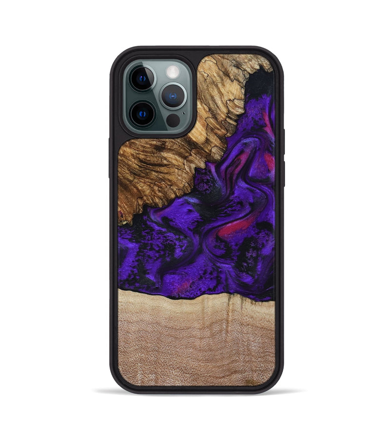 iPhone 12 Pro Wood Phone Case - Karyme (Purple, 799219)