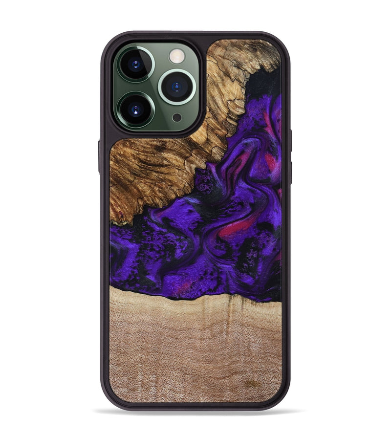 iPhone 13 Pro Max Wood Phone Case - Karyme (Purple, 799219)
