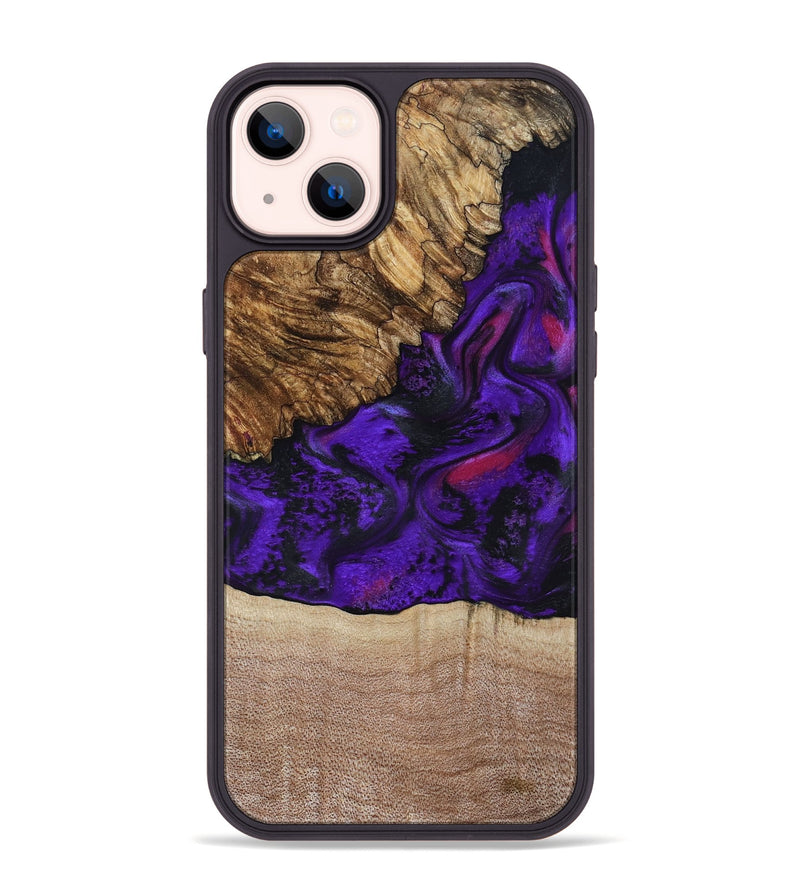 iPhone 14 Plus Wood Phone Case - Karyme (Purple, 799219)