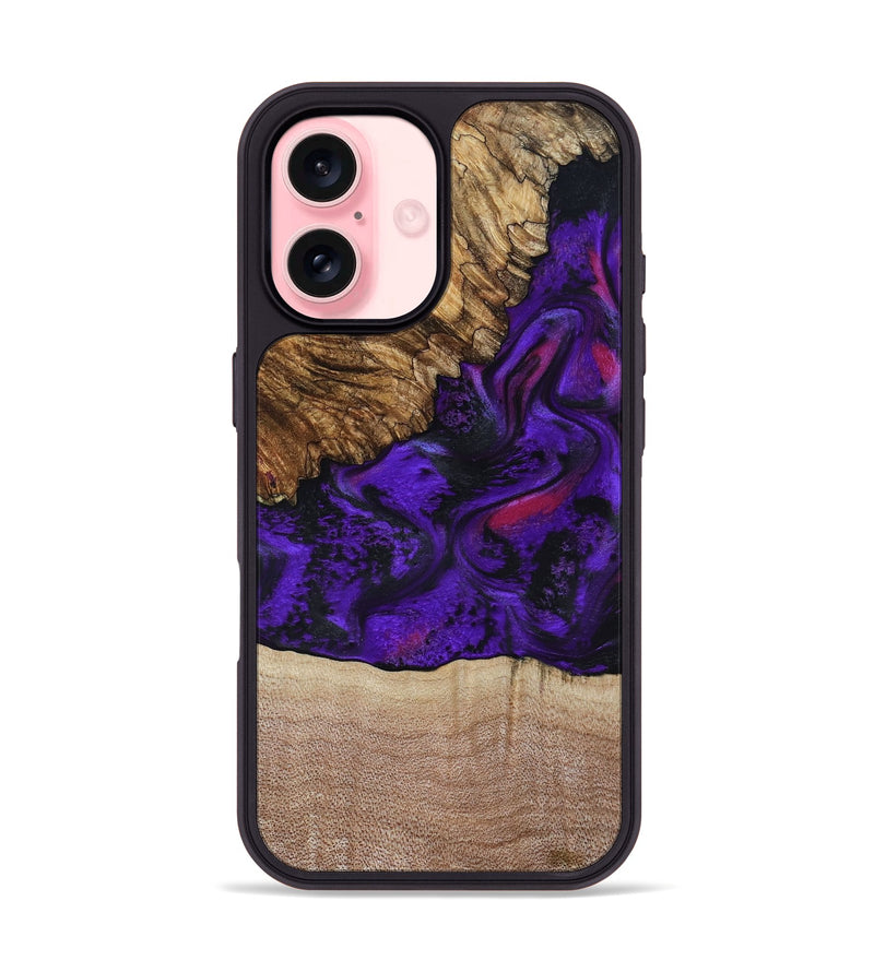 iPhone 16 Wood Phone Case - Karyme (Purple, 799219)