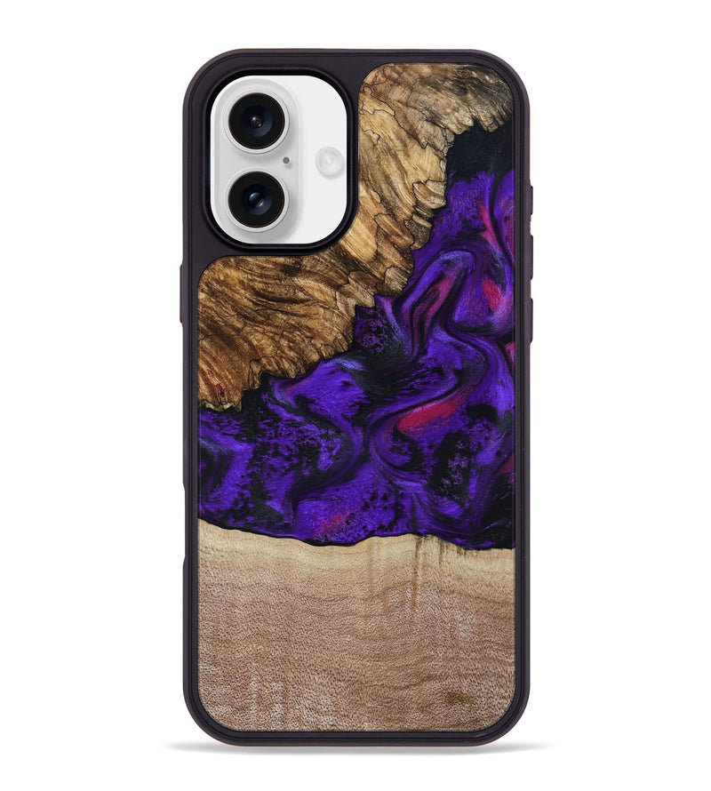 iPhone 16 Plus Wood Phone Case - Karyme (Purple, 799219)