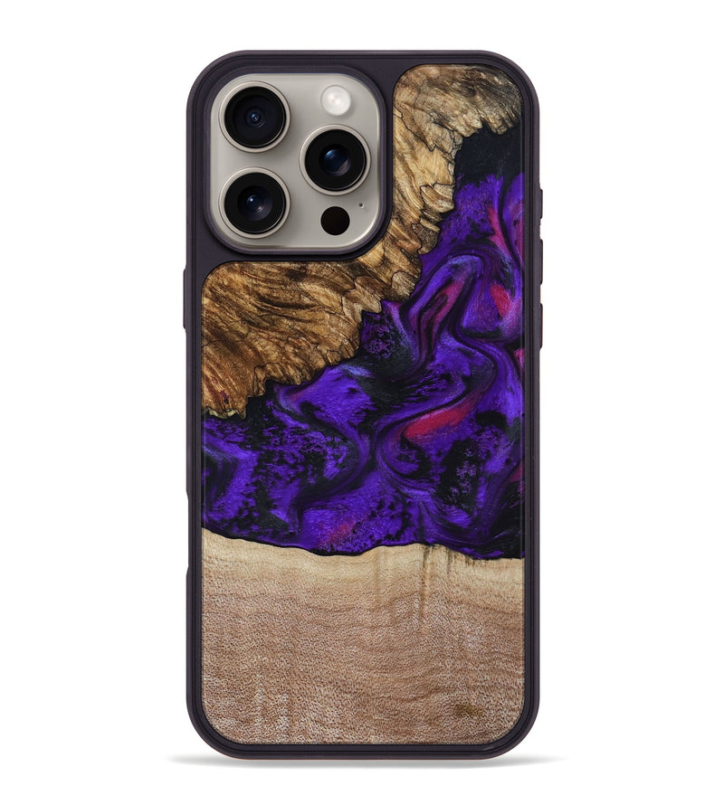 iPhone 16 Pro Max Wood Phone Case - Karyme (Purple, 799219)