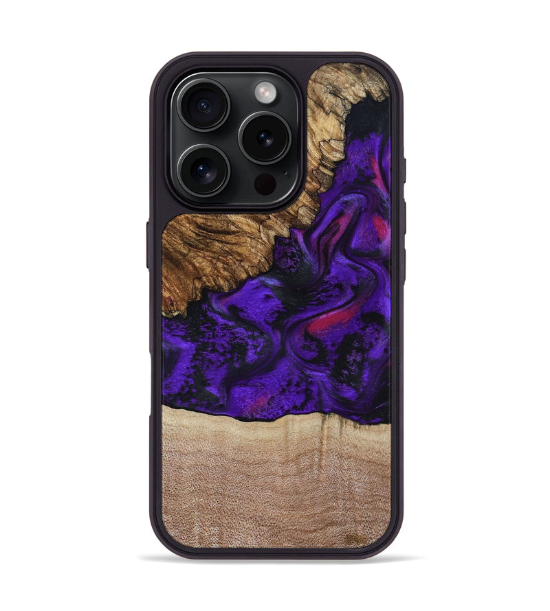 iPhone 16 Pro Wood Phone Case - Karyme (Purple, 799219)