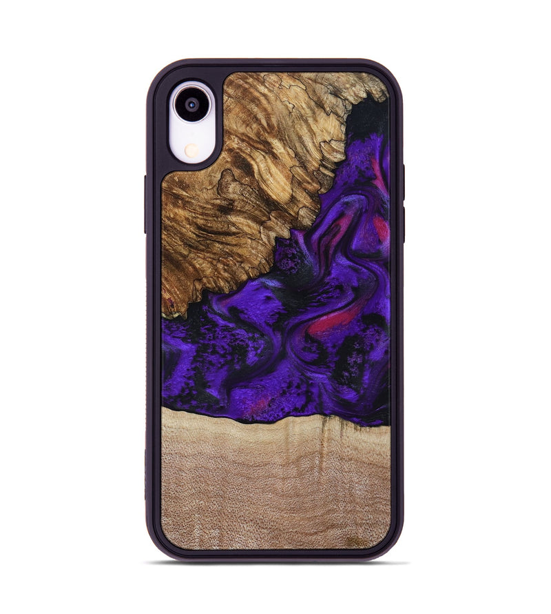 iPhone Xr Wood Phone Case - Karyme (Purple, 799219)