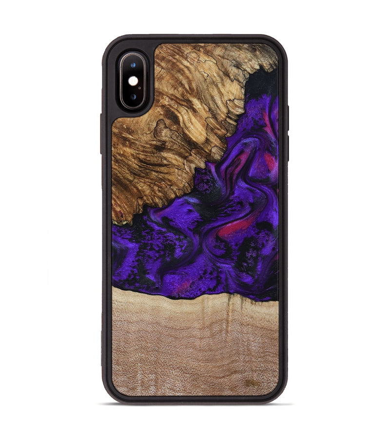 iPhone Xs Max Wood Phone Case - Karyme (Purple, 799219)