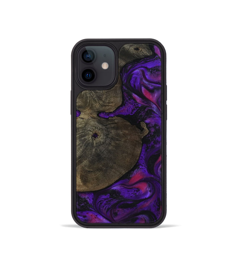 iPhone 12 mini Wood Phone Case - Duke (Purple, 799220)