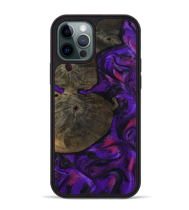 iPhone 12 Pro Max Wood Phone Case - Duke (Purple, 799220)