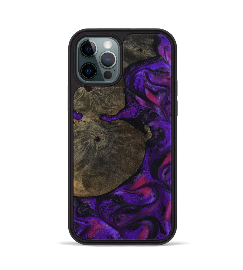 iPhone 12 Pro Wood Phone Case - Duke (Purple, 799220)