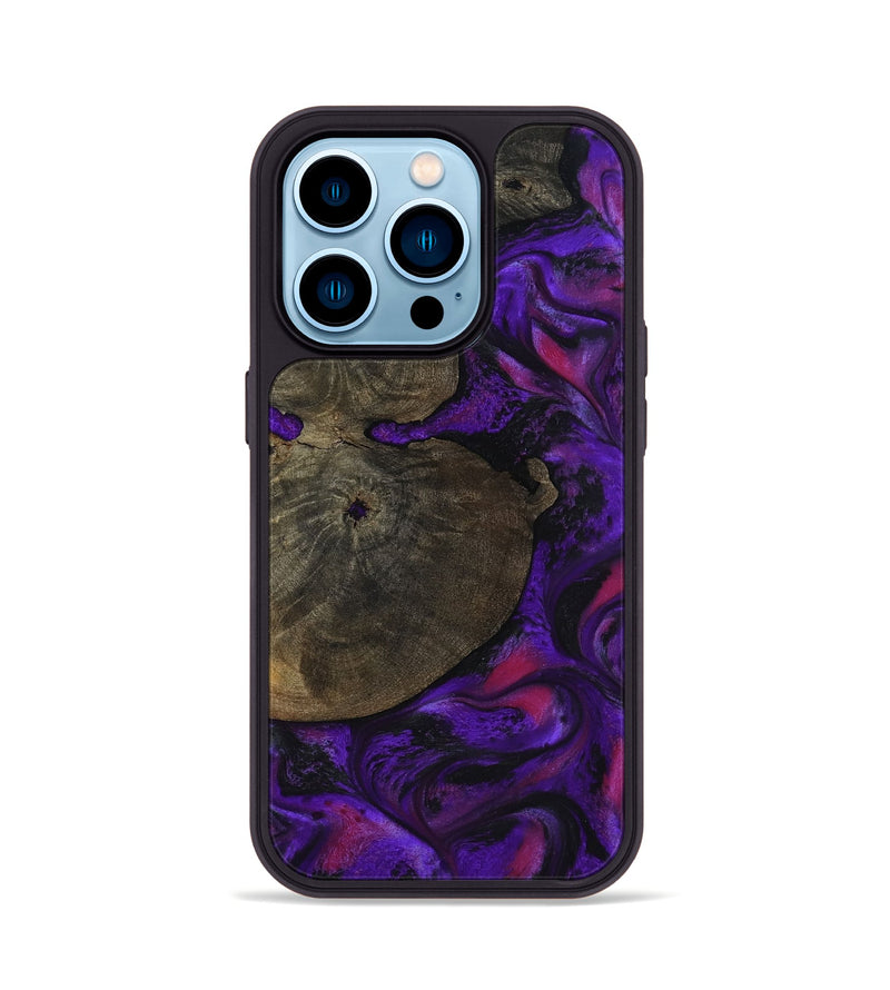 iPhone 14 Pro Wood Phone Case - Duke (Purple, 799220)
