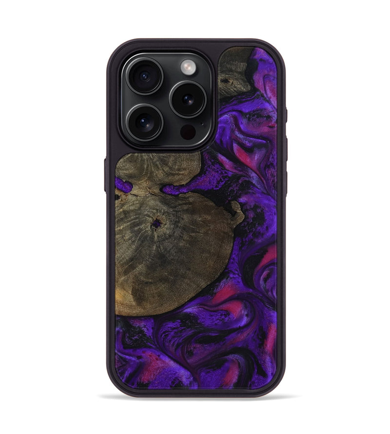 iPhone 15 Pro Wood Phone Case - Duke (Purple, 799220)