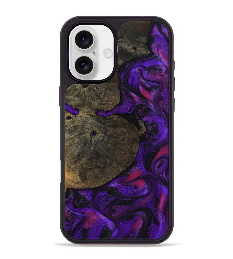 iPhone 16 Plus Wood Phone Case - Duke (Purple, 799220)