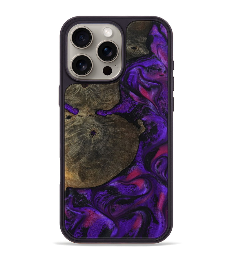 iPhone 16 Pro Max Wood Phone Case - Duke (Purple, 799220)