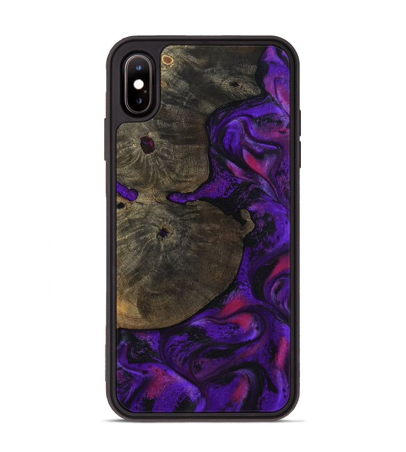 iPhone Xs Max Wood Phone Case - Duke (Purple, 799220)