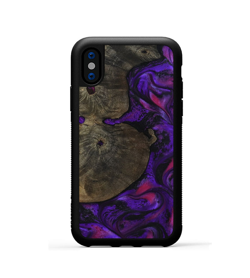 iPhone Xs Wood Phone Case - Duke (Purple, 799220)