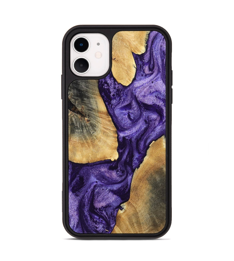 iPhone 11 Wood Phone Case - Mariel (Purple, 799221)