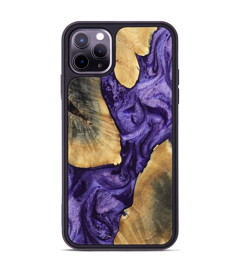 iPhone 11 Pro Max Wood Phone Case - Mariel (Purple, 799221)