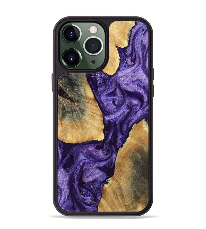 iPhone 13 Pro Max Wood Phone Case - Mariel (Purple, 799221)