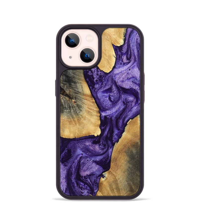 iPhone 14 Wood Phone Case - Mariel (Purple, 799221)