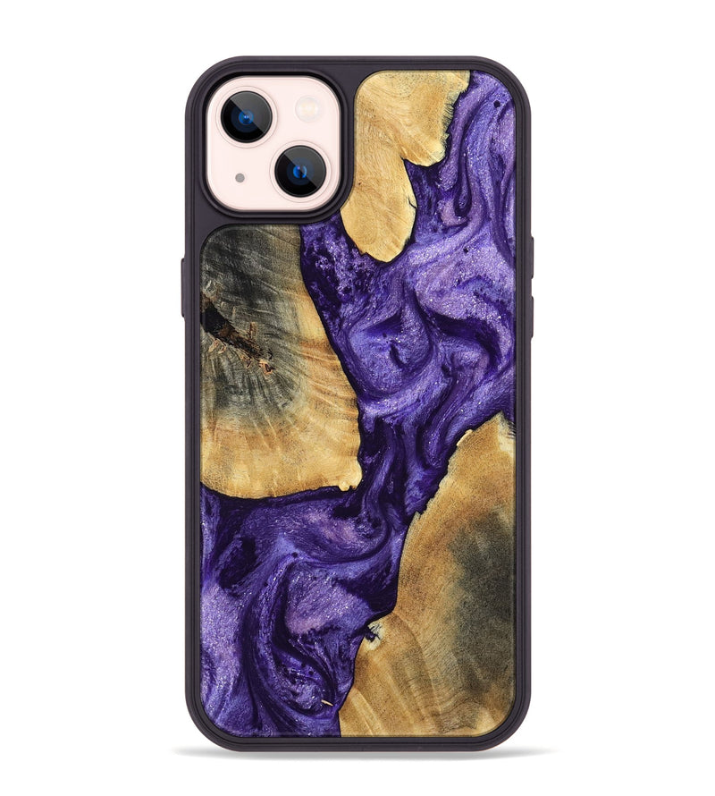 iPhone 14 Plus Wood Phone Case - Mariel (Purple, 799221)