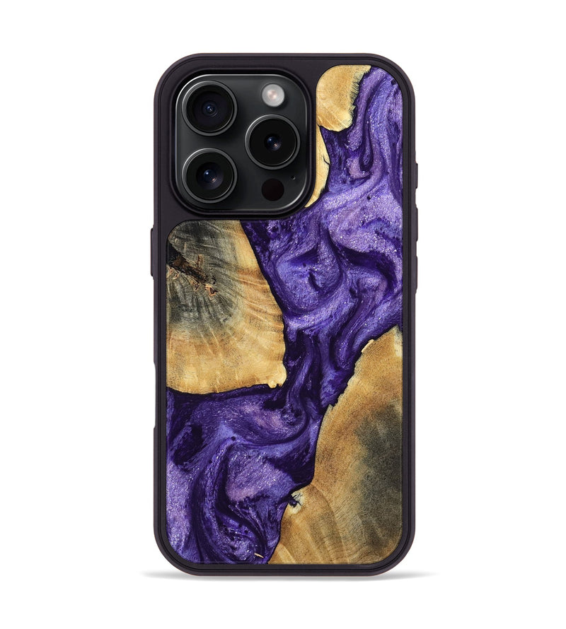 iPhone 16 Pro Wood Phone Case - Mariel (Purple, 799221)