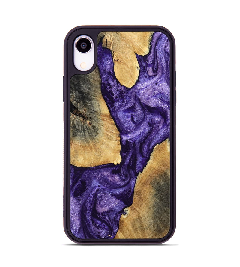 iPhone Xr Wood Phone Case - Mariel (Purple, 799221)