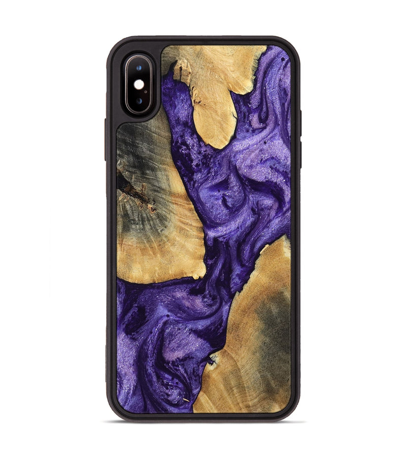 iPhone Xs Max Wood Phone Case - Mariel (Purple, 799221)