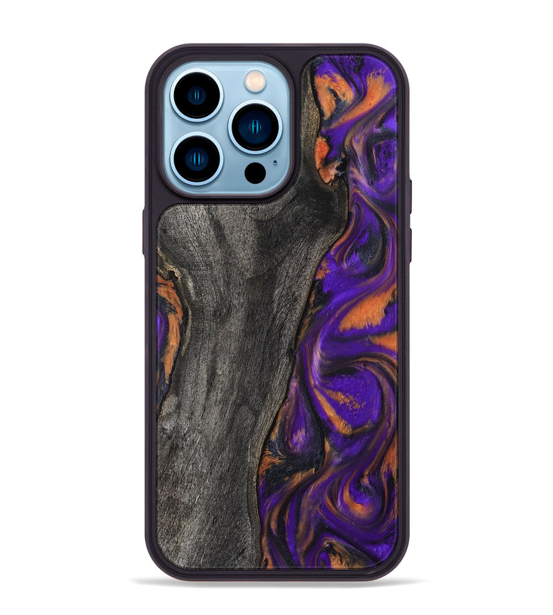 iPhone 14 Pro Max Wood Phone Case - Ken (Purple, 799222)