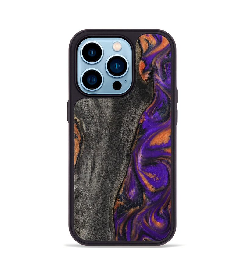 iPhone 14 Pro Wood Phone Case - Ken (Purple, 799222)