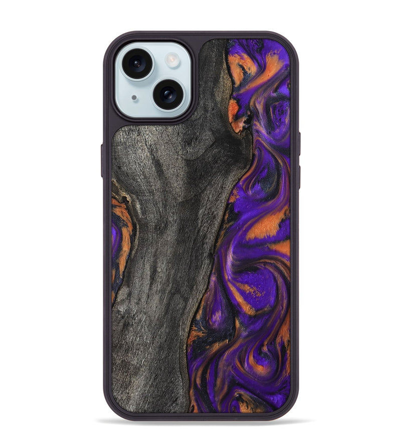 iPhone 15 Plus Wood Phone Case - Ken (Purple, 799222)
