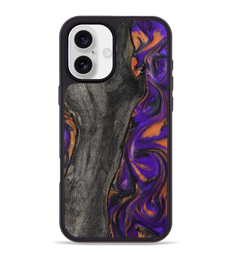 iPhone 16 Plus Wood Phone Case - Ken (Purple, 799222)