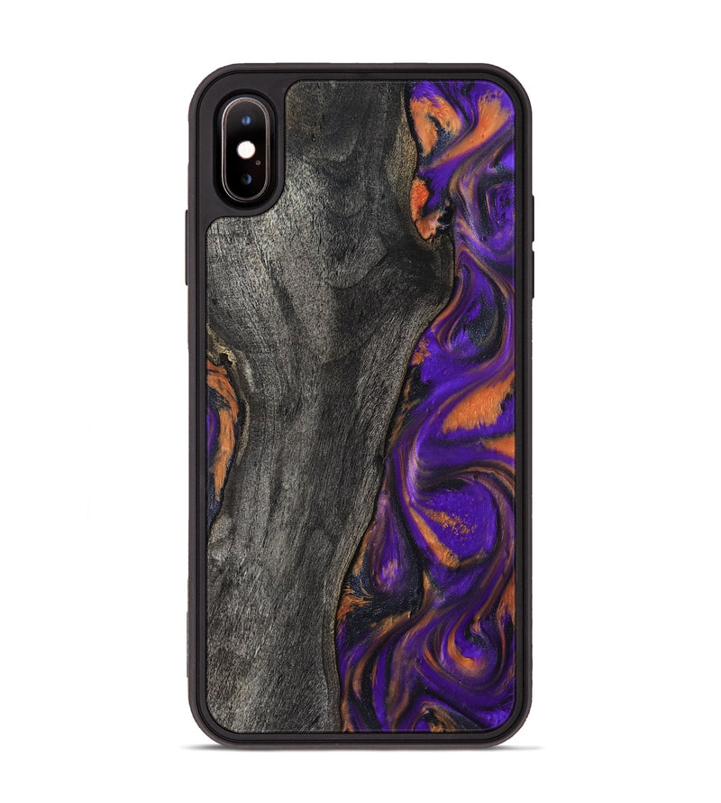 iPhone Xs Max Wood Phone Case - Ken (Purple, 799222)