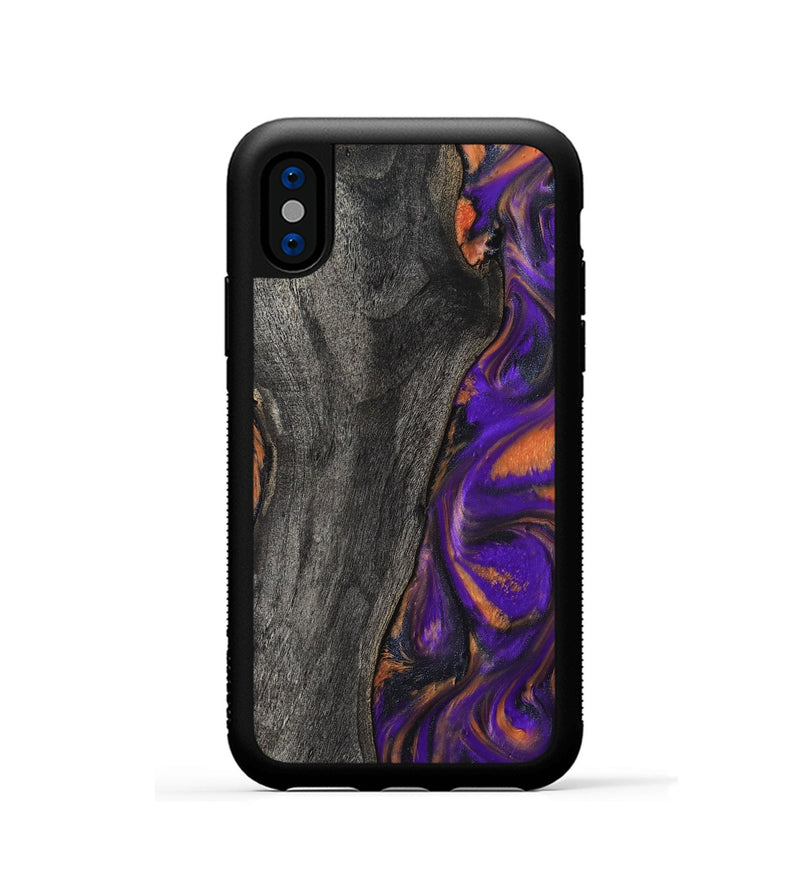 iPhone Xs Wood Phone Case - Ken (Purple, 799222)