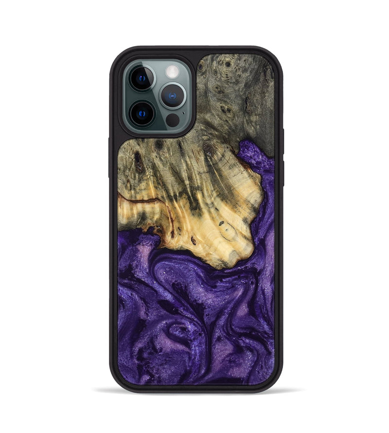 iPhone 12 Pro Wood Phone Case - Skyler (Purple, 799223)
